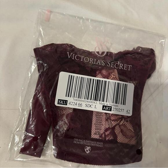 Victoria’s Secret Shine Strap Lace Thong Panty - Picture 2 of 2